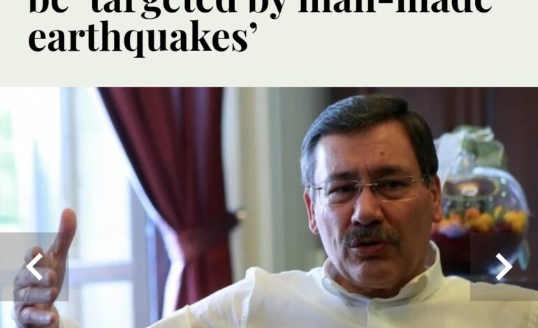  अंकारा के मेयर ने तुर्की में आए भूकंप के लिए HAARP पर संदेह जताया।