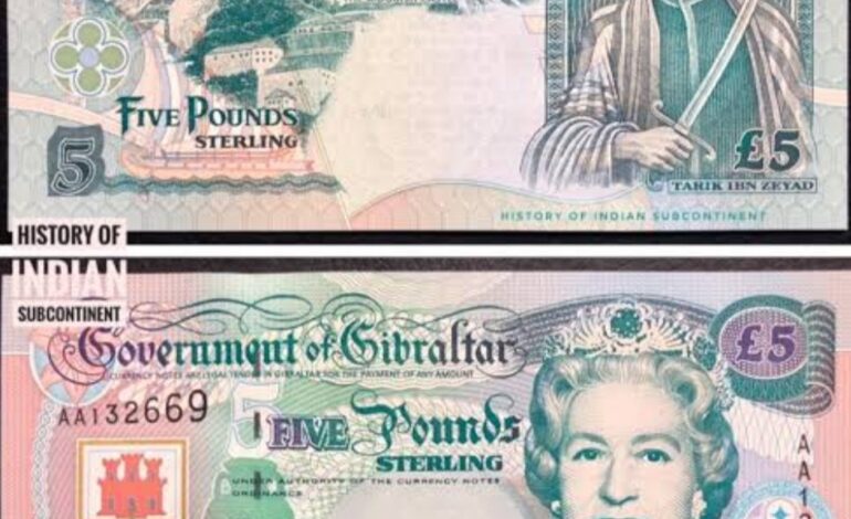  जब तारिक़ बिन जि़याद के एजाज़ में ब्रिटेन ने 5 पाउंड का नोट जारी किया था।